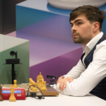 Jorden van Foreest doet als enige Nederlander mee aan het EK. (foto Frans Peeters bij Tata Steel Chess Tournament 2025).